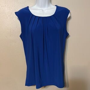 Women kasper Blue Sleeveless  Top size S
